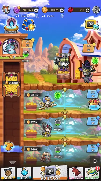 Idle RPG Tower ภาพหน้าจอ 0