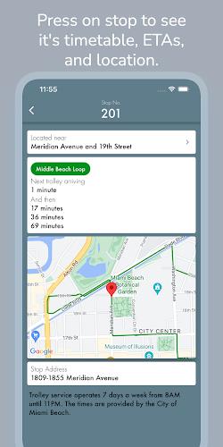 Miami Beach Trolley Tracker ဖန်သားပြင်ဓာတ်ပုံ 2