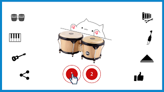 Bongo Cat Musical Instruments Ảnh chụp màn hình 1