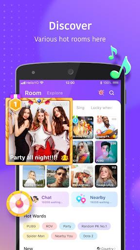 Hello Yo - Group Chat Rooms Ekran Görüntüsü 1