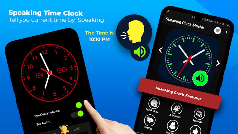 Speaking Clock - Talking Clock Capture d'écran 2