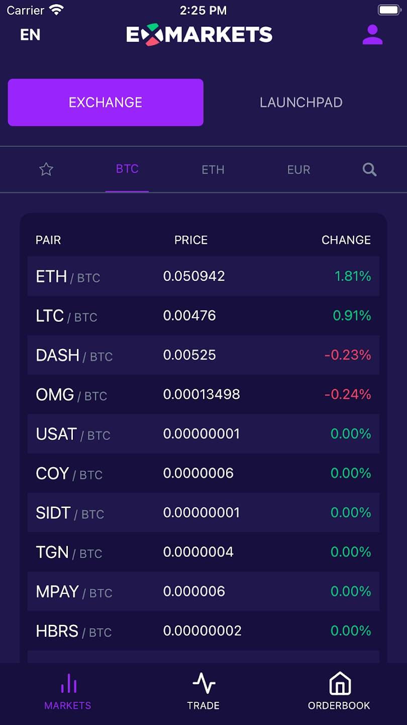 ExMarkets Captura de tela 0