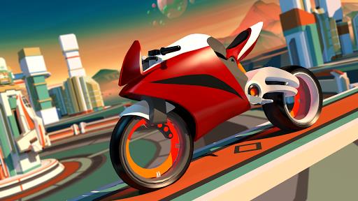 Gravity Rider: Space Bike Race Ảnh chụp màn hình 1