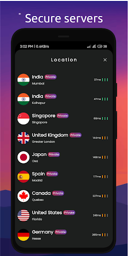 Insta VPN Fast VPN: Secure VPN ภาพหน้าจอ 1