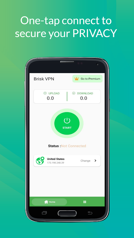 Brisk VPN ဖန်သားပြင်ဓာတ်ပုံ 2