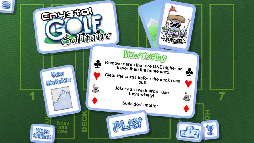 Crystal Golf Solitaire 스크린샷 1