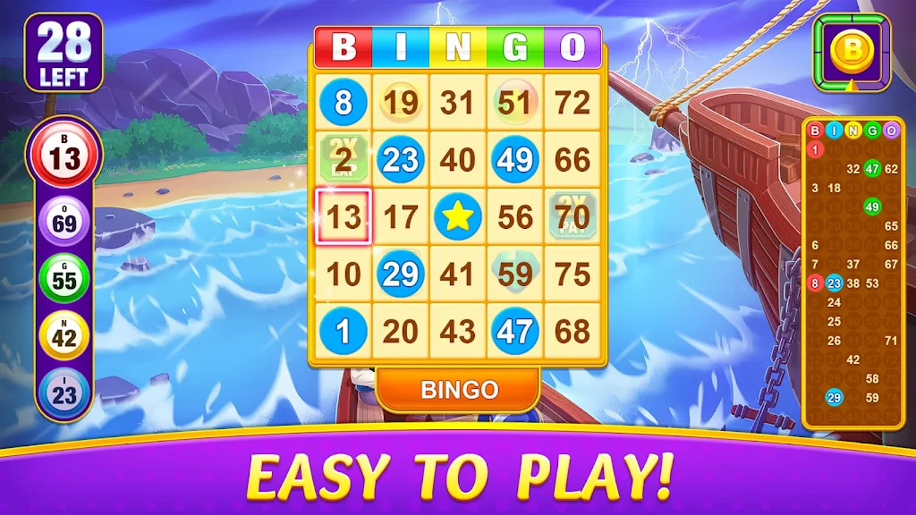 Bingo Alpha - Offline Games Ảnh chụp màn hình 1