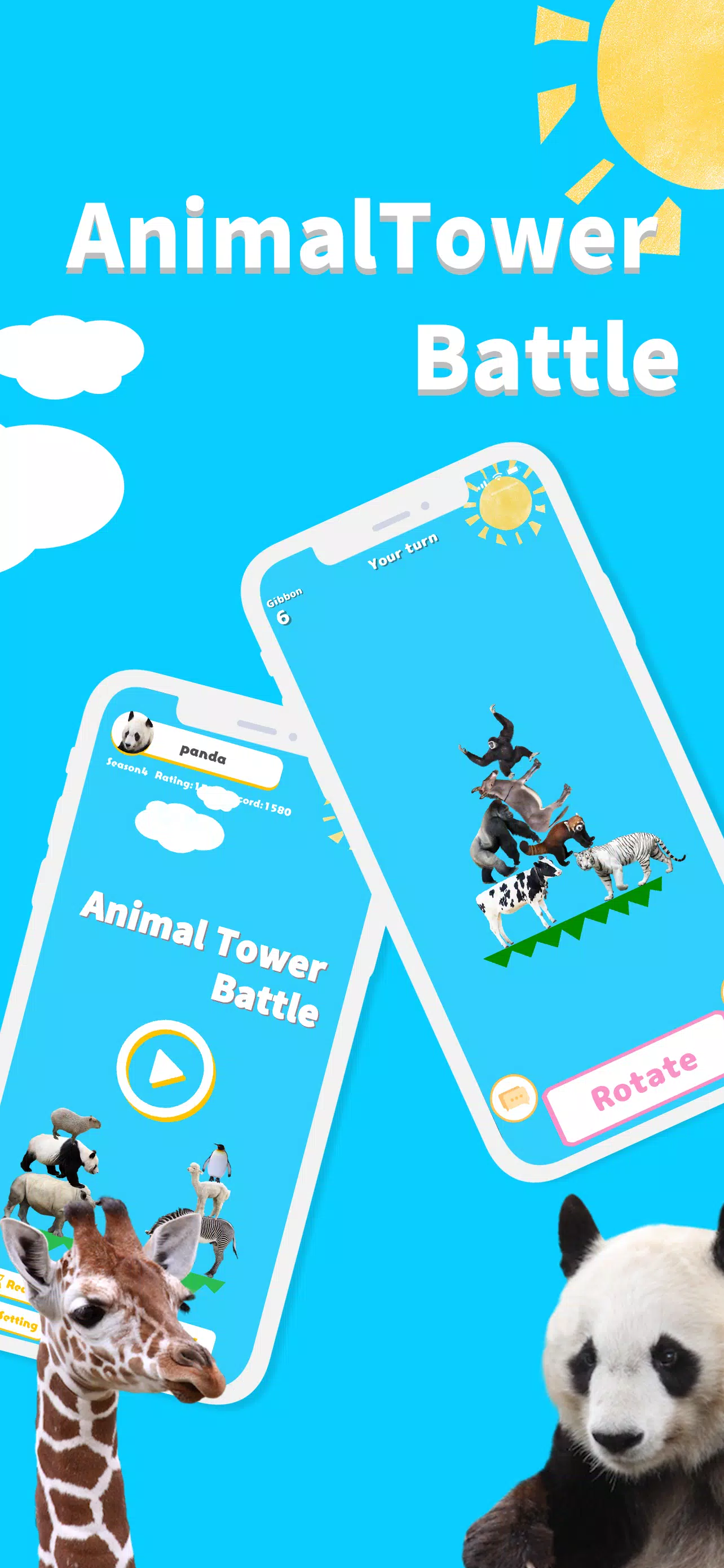 Animal Tower Battle Tangkapan skrin 0