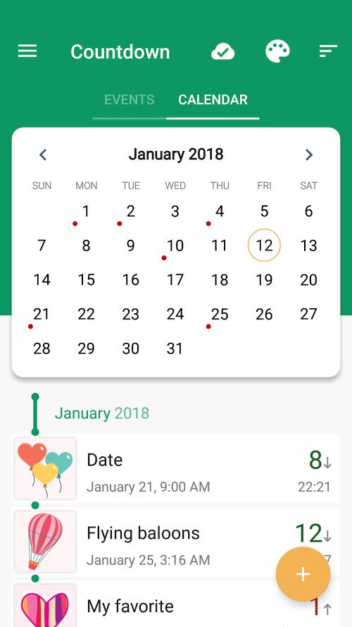 Countdown Days App & Widget স্ক্রিনশট 2