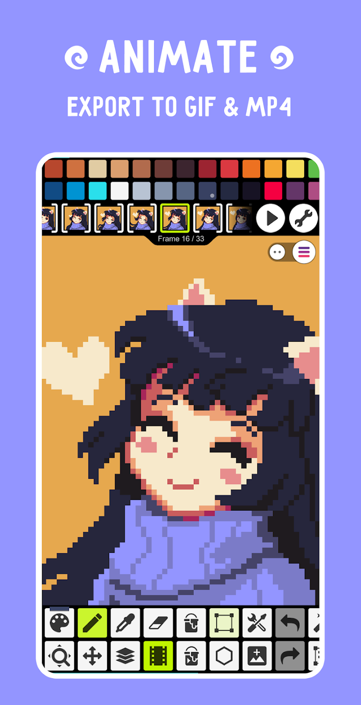 Pixel Studio Family Pixel art editor for Family Screenshot 0