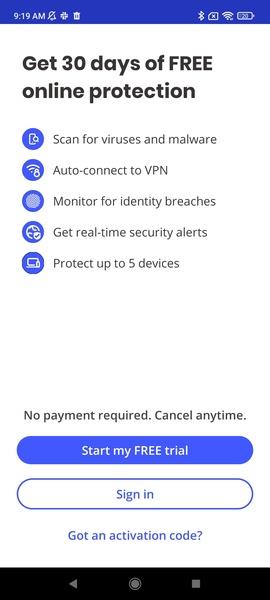 McAfee Security: Antivirus VPN Ảnh chụp màn hình 1