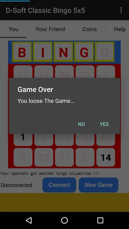 D-Soft Classic Bingo 5x5 स्क्रीनशॉट 2