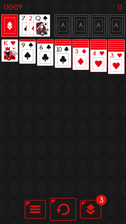 Solitaire - Klondike Redstone ภาพหน้าจอ 1