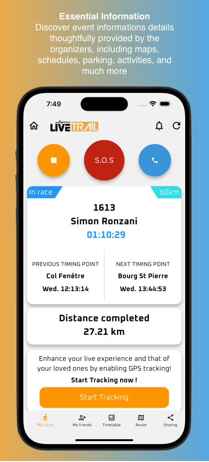 LiveTrail Zrzut ekranu 1