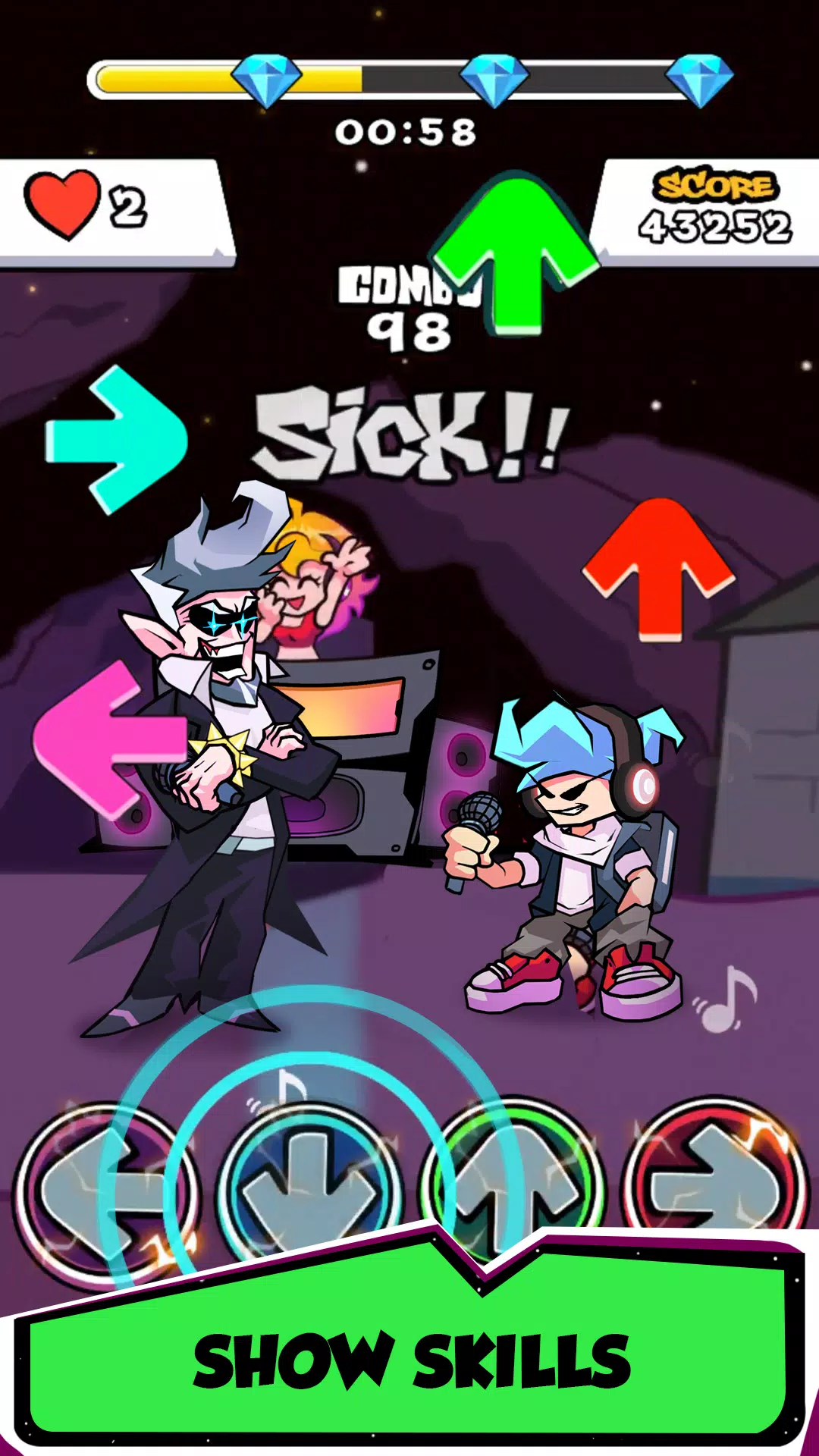 Music Night Battle Captura de pantalla 0
