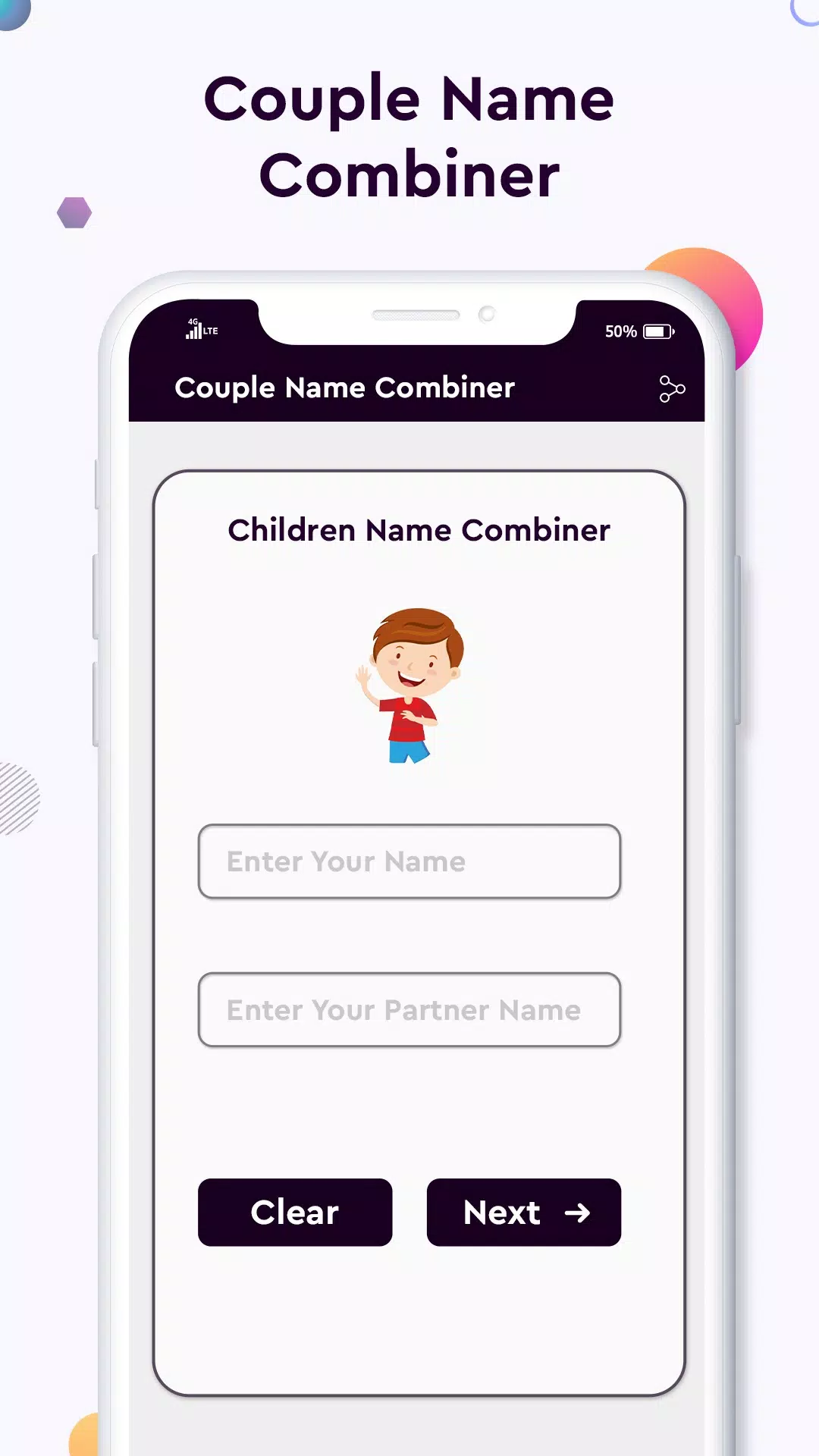 Schermata Baby name Couple Name Combiner 2