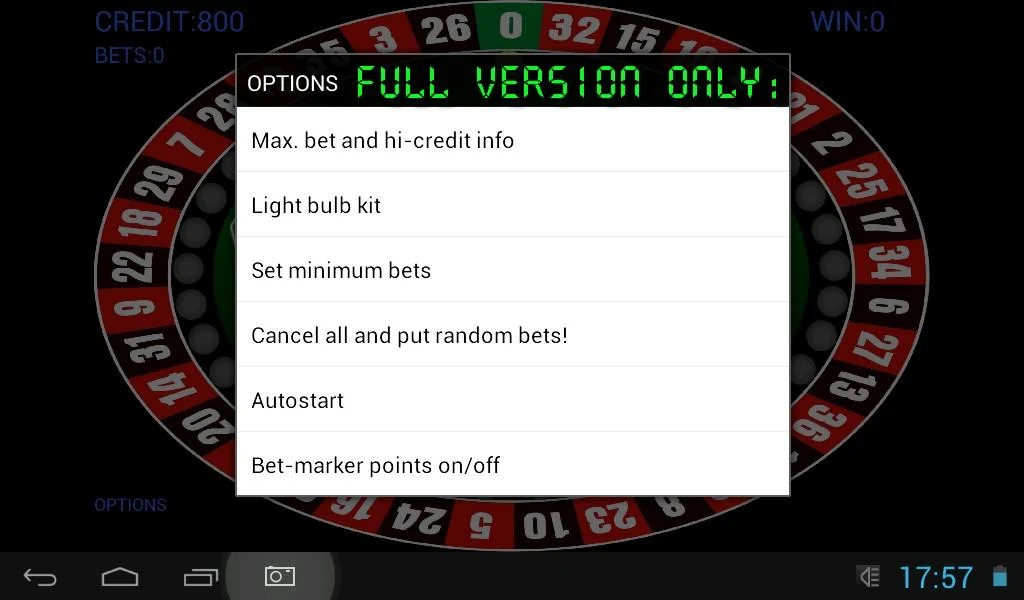 Schermata Round Roulette Demo 3