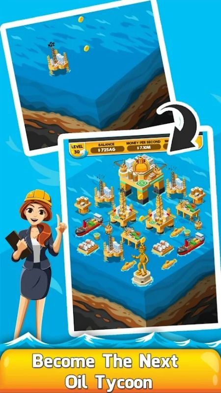 Oil Tycoon 2: Idle Miner Game應用截圖第2張