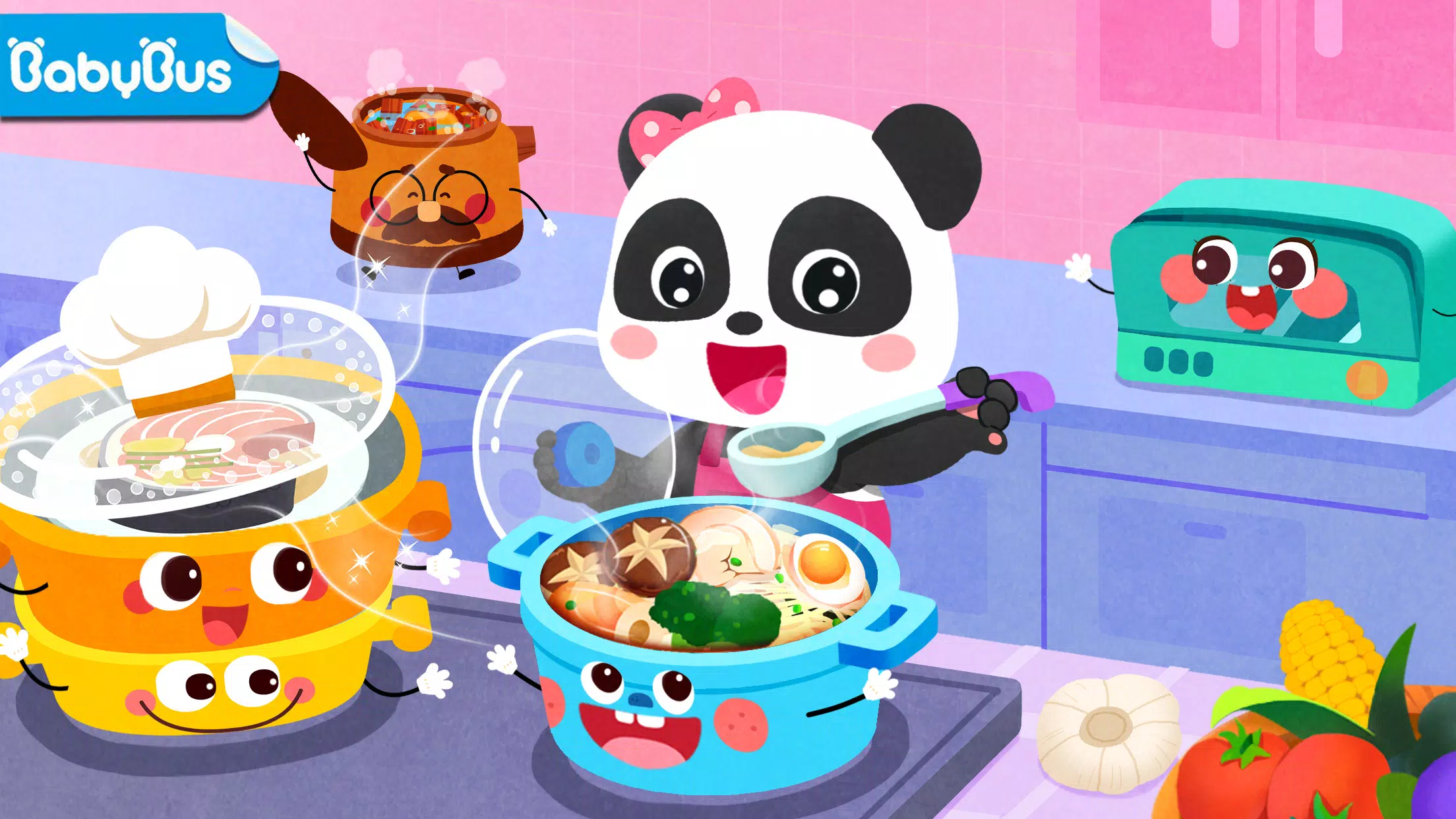 Schermata Baby Panda's Kitchen Party 0