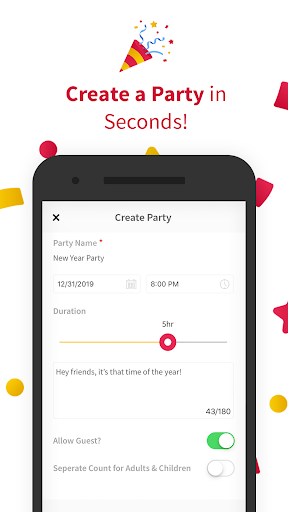 Schermata Party n Event Invitation Maker by Party Signup 0