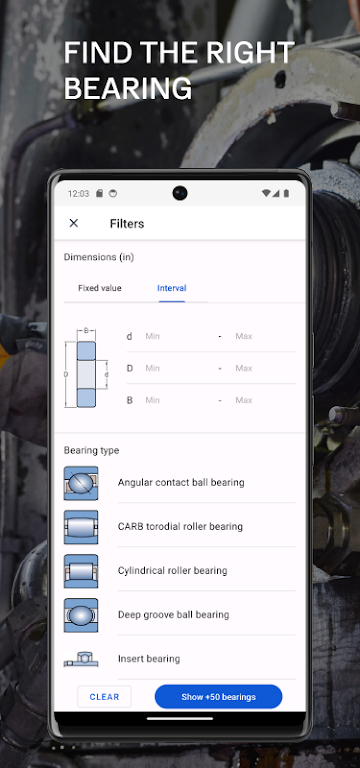 SKF Bearing Assist Captura de tela 2