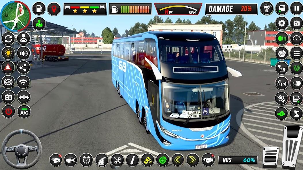 Coach Bus Driving- Bus Game Mod Ekran Görüntüsü 1