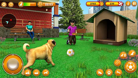 Pet Dog Family Adventure Games ဖန်သားပြင်ဓာတ်ပုံ 0