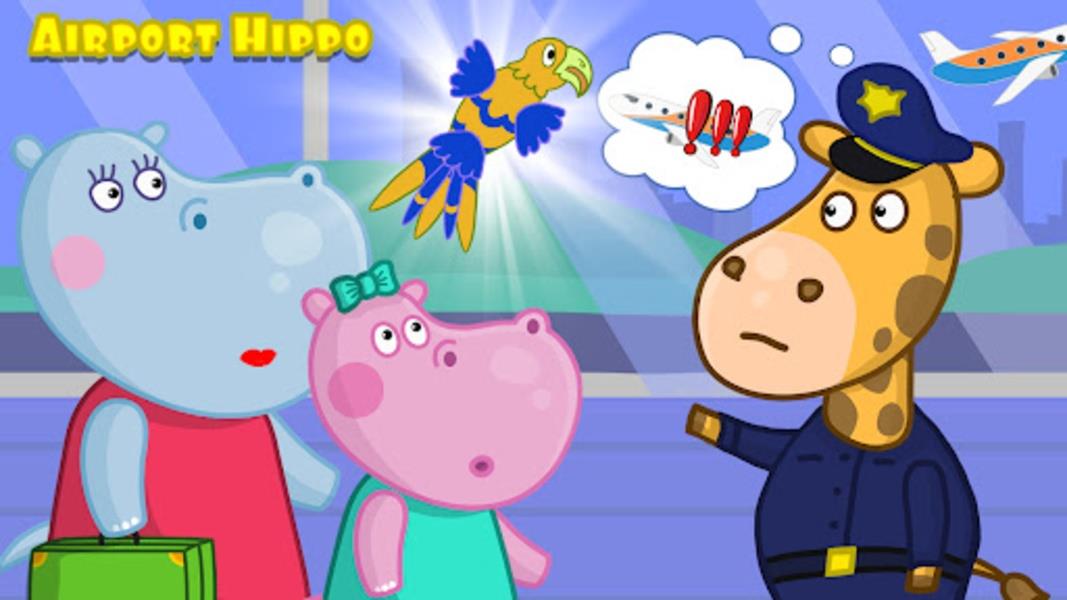 Hippo: Airport adventure Ekran Görüntüsü 1