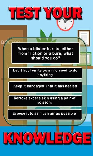 First Aid Educational Quiz Capture d'écran 1