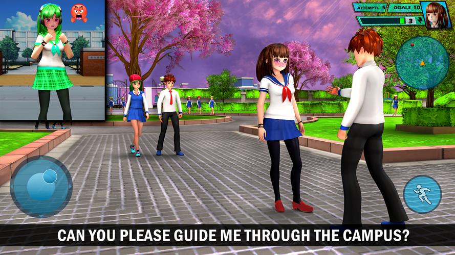 School Love Life: Anime Games Tangkapan skrin 2