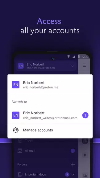 Proton Mail criptografado Captura de tela 2
