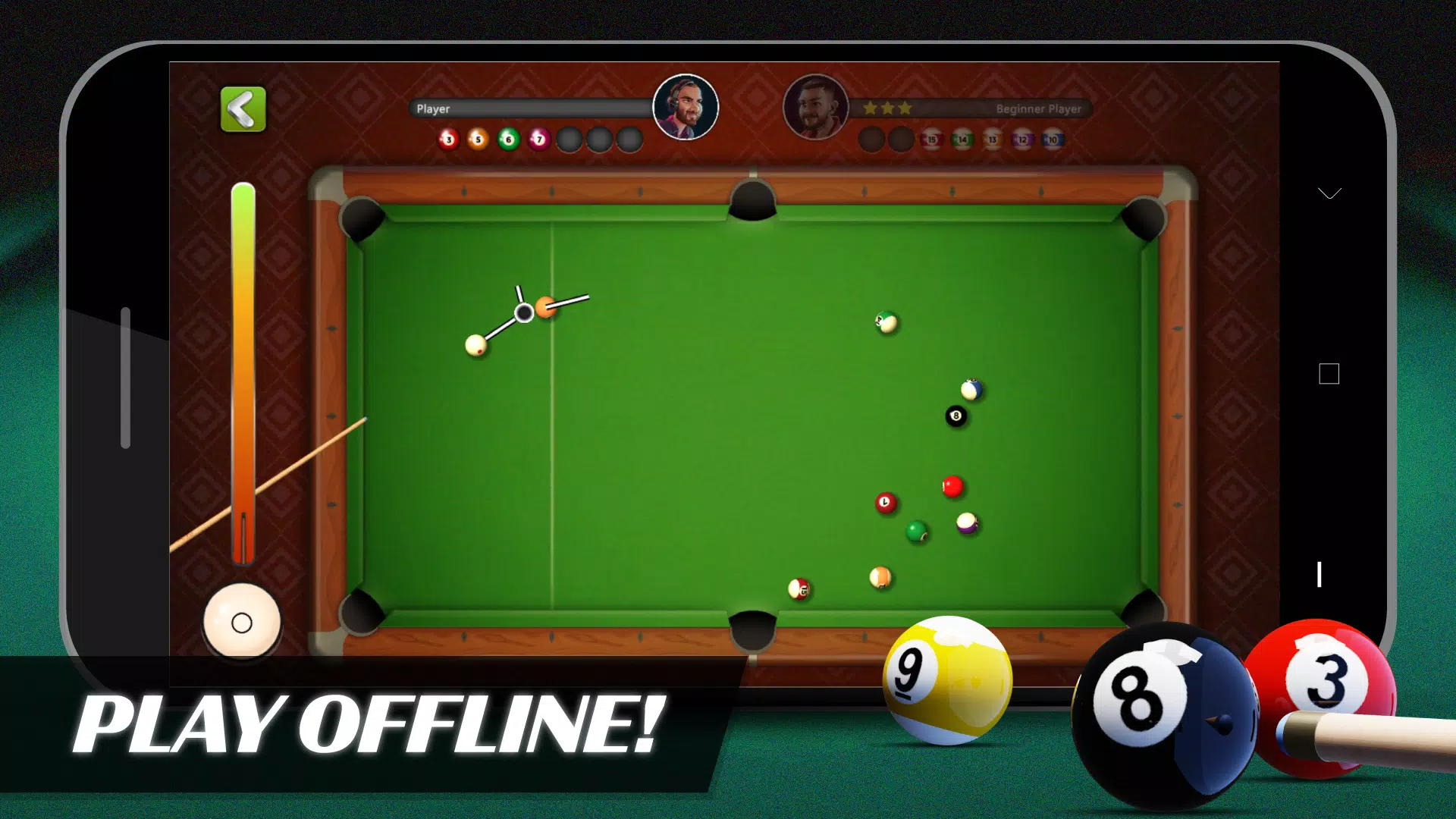 8 Ball Billiards Offline Pool ภาพหน้าจอ 0