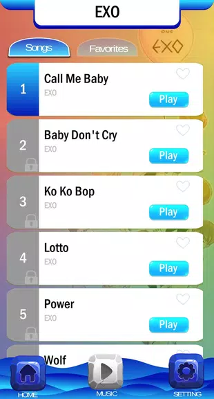 EXO Chibi Piano Tiles Zrzut ekranu 1