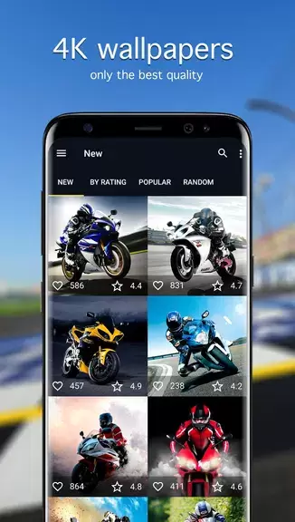 Sports Bike Wallpapers 4K Capture d'écran 0