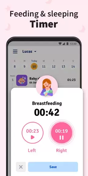 Baby Tracker - Breastfeeding Ekran Görüntüsü 1