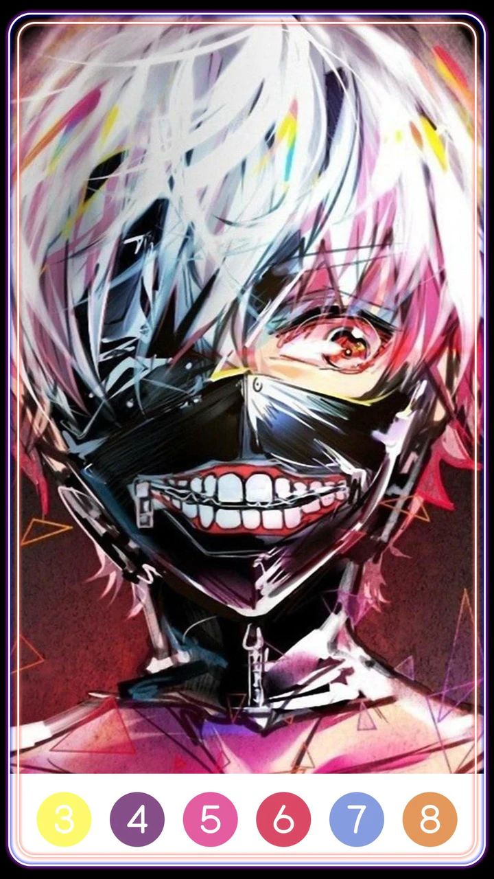 Tokyo Ghoul Paint by Number Ảnh chụp màn hình 2