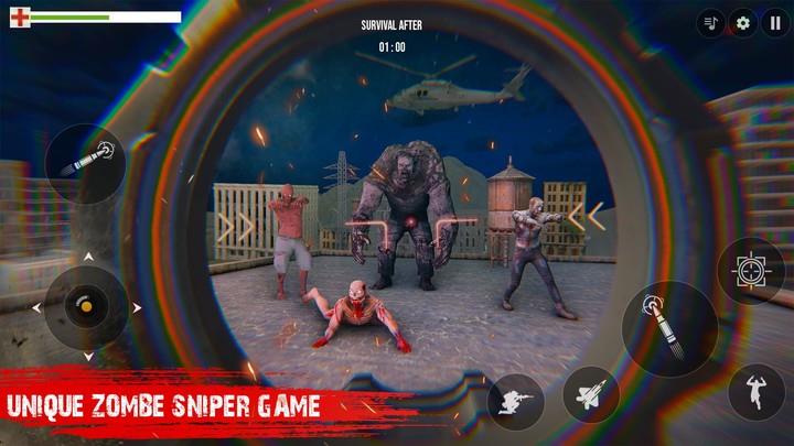 Sniper 3D Zombie: War Shooting Ekran Görüntüsü 2