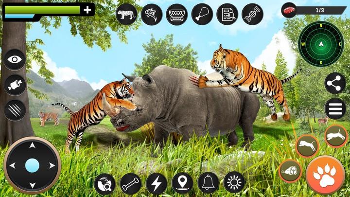 Tiger Simulator Animal Game 3D Скриншот 2