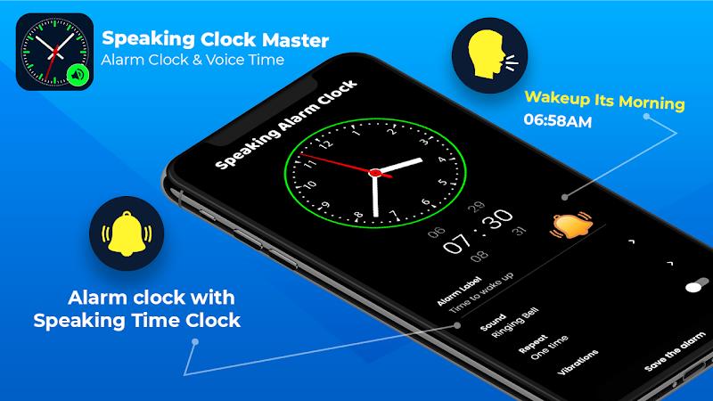 Speaking Clock - Talking Clock Captura de pantalla 0