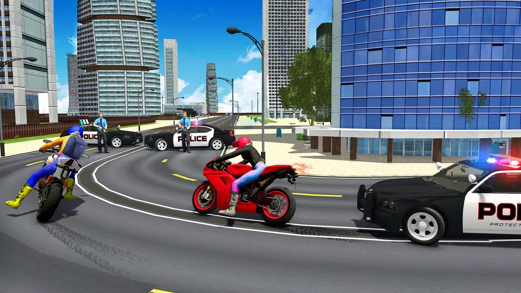 Police Car Vs Theft Bike Screenshot 1