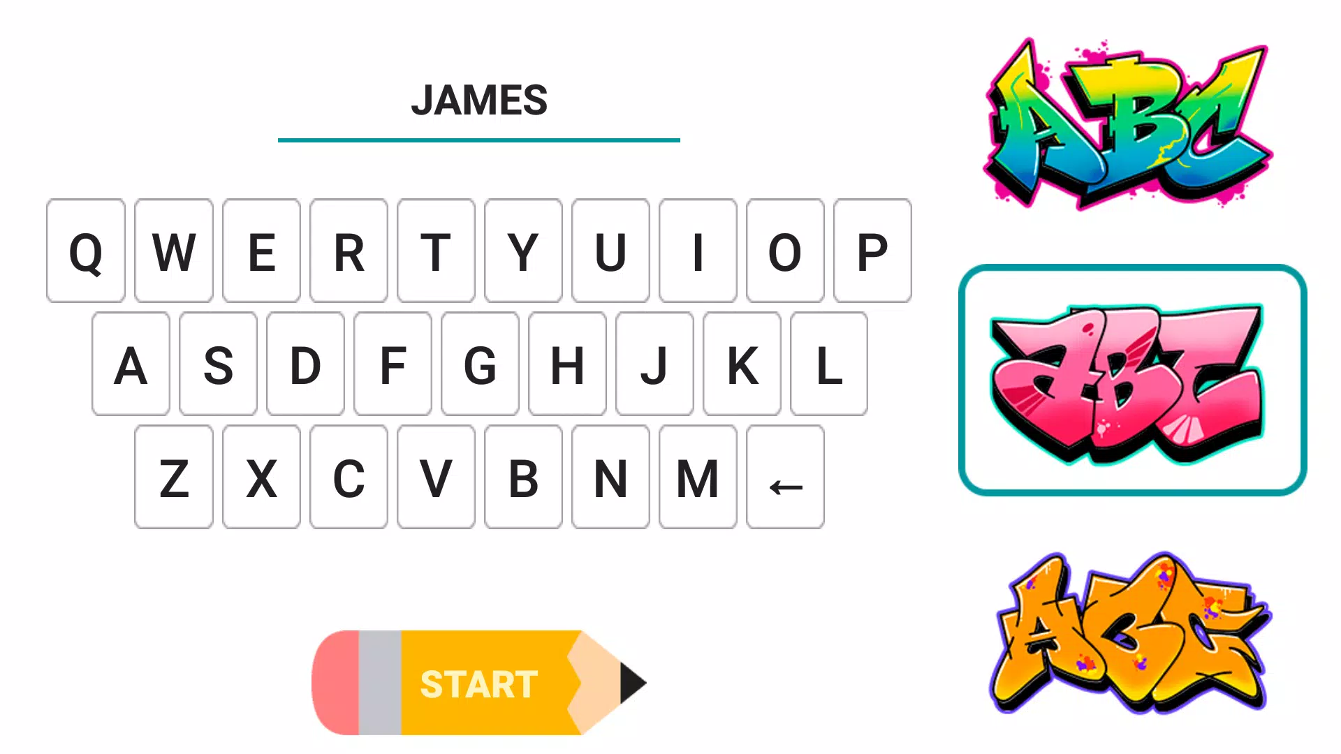 Draw Graffiti - Name Creator Schermafbeelding 0