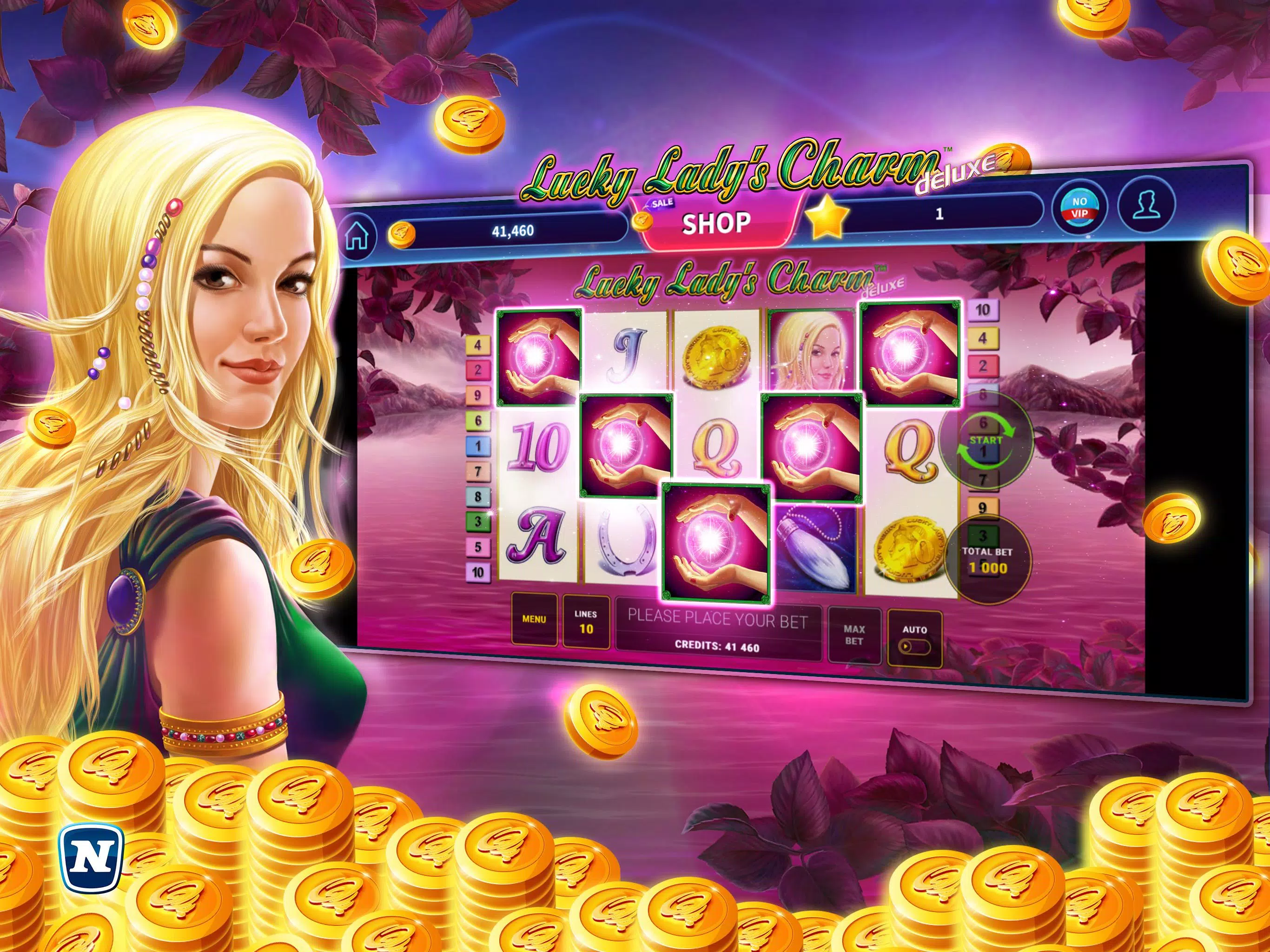 Lucky Lady's Charm Deluxe Slot Schermafbeelding 3