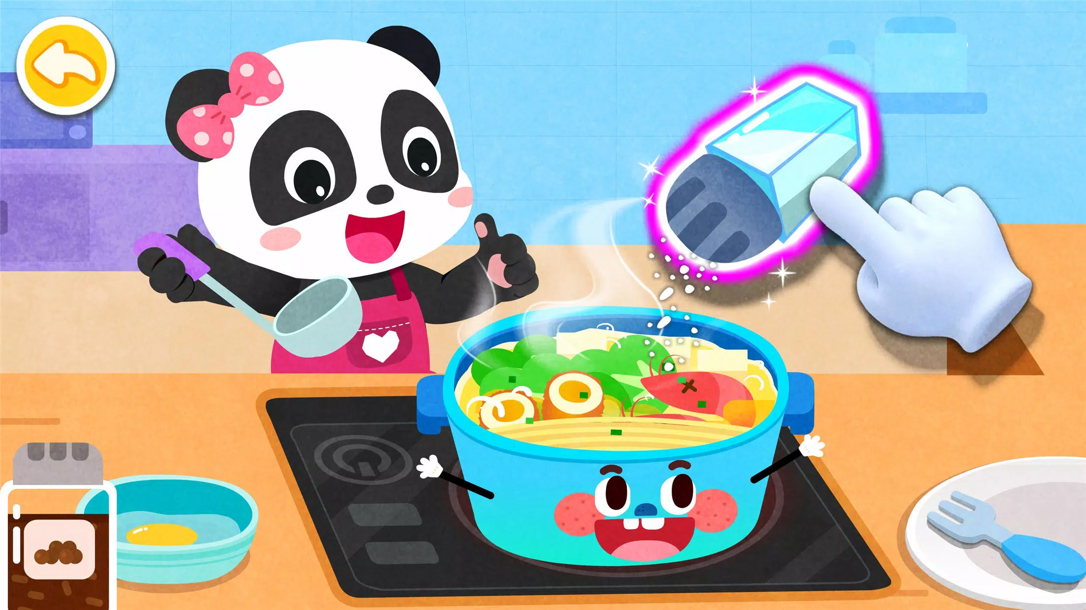 Schermata Baby Panda's Kitchen Party 2