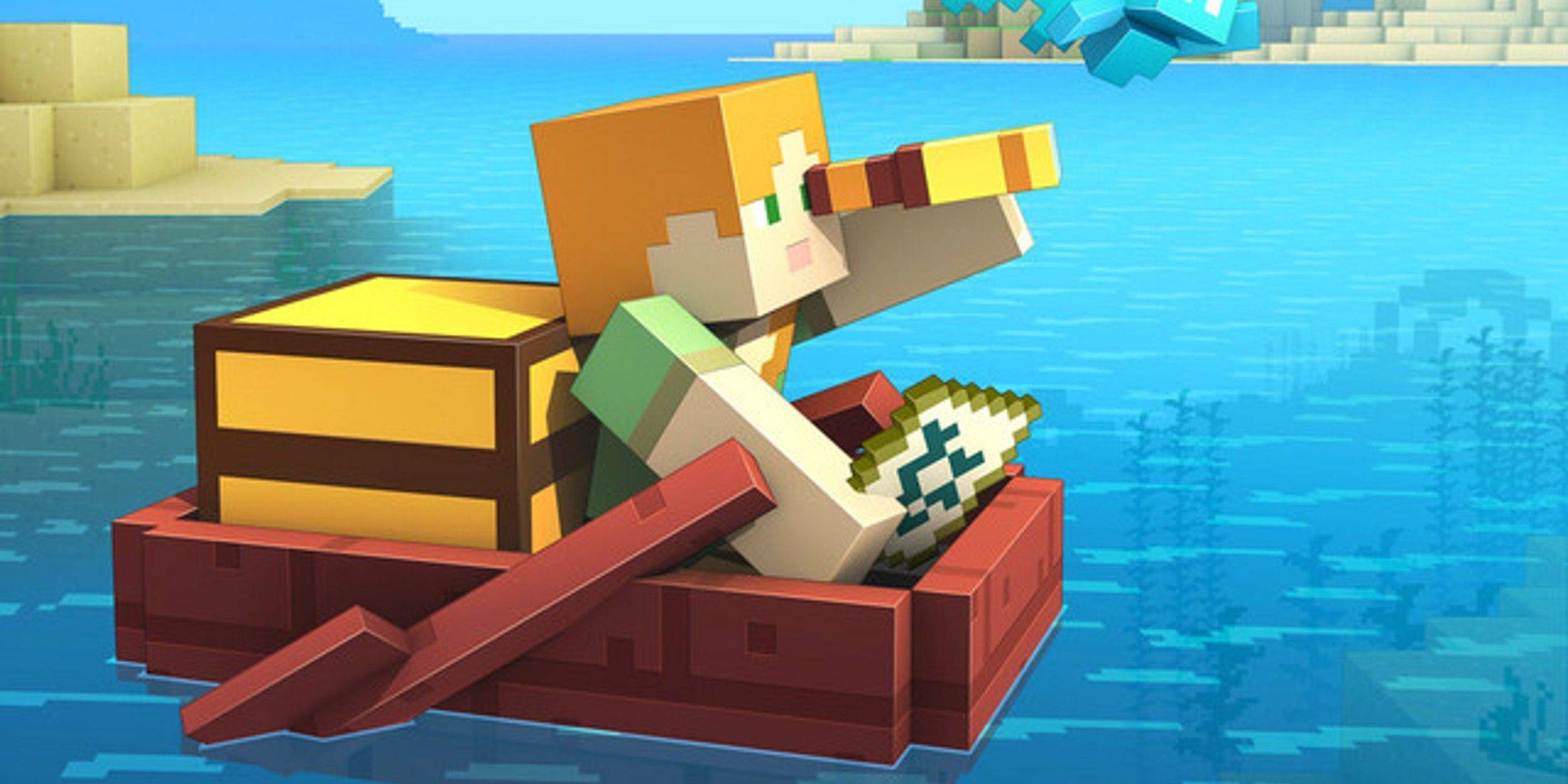 高高的故障：Minecraft沉船漂浮在天空中