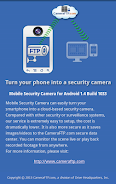 Mobile Security Camera (FTP) ဖန်သားပြင်ဓာတ်ပုံ 0