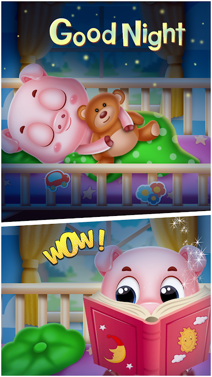 pinky pig daycare salon games应用截图第0张