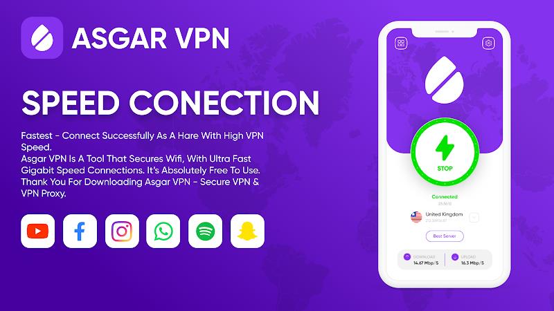 Asgar VPN Captura de tela 1