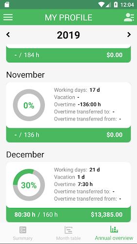 Working Timer - Timesheet Ekran Görüntüsü 2