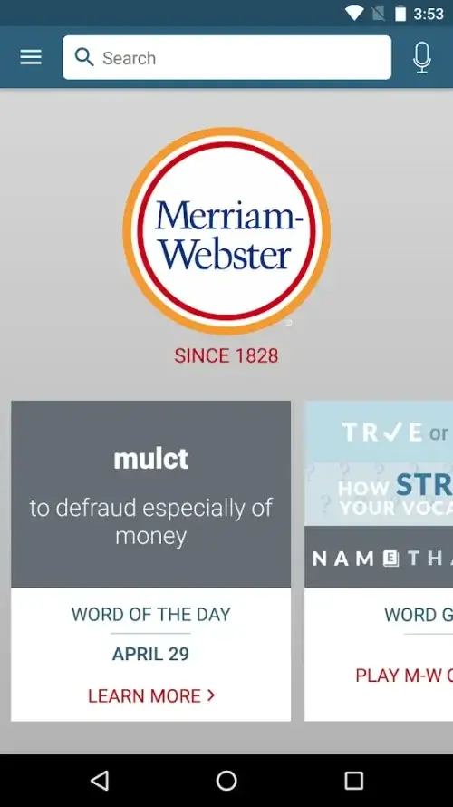 Merriam - Webster Dictionary Schermafbeelding 0