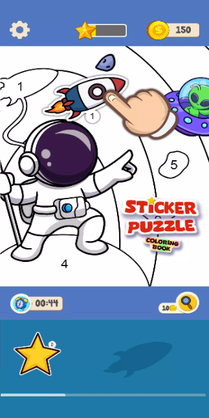 Sticker Puzzle - Coloring Book Скриншот 0